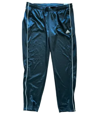 Adidas Pants Xl Men Tapered Fit Typical Football Fit Coupe Fuselee Black Zipper