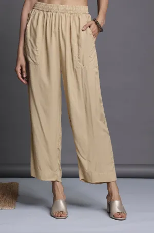 comfort fit pants - golden modal