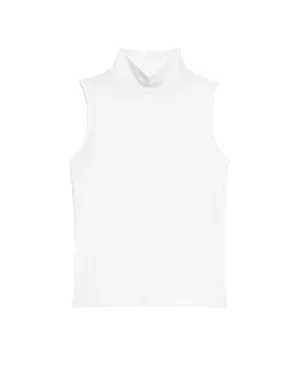 Cotton Rich Funnel Neck Vest Top