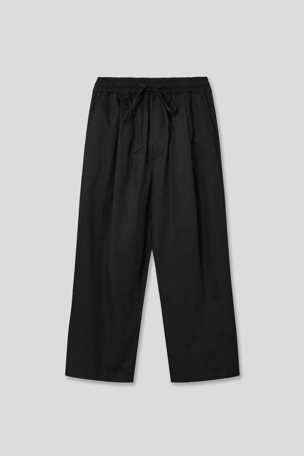 EDUARDO Cotton Drawstring Wide Fit Cropped Casual Pants for Men and Women.