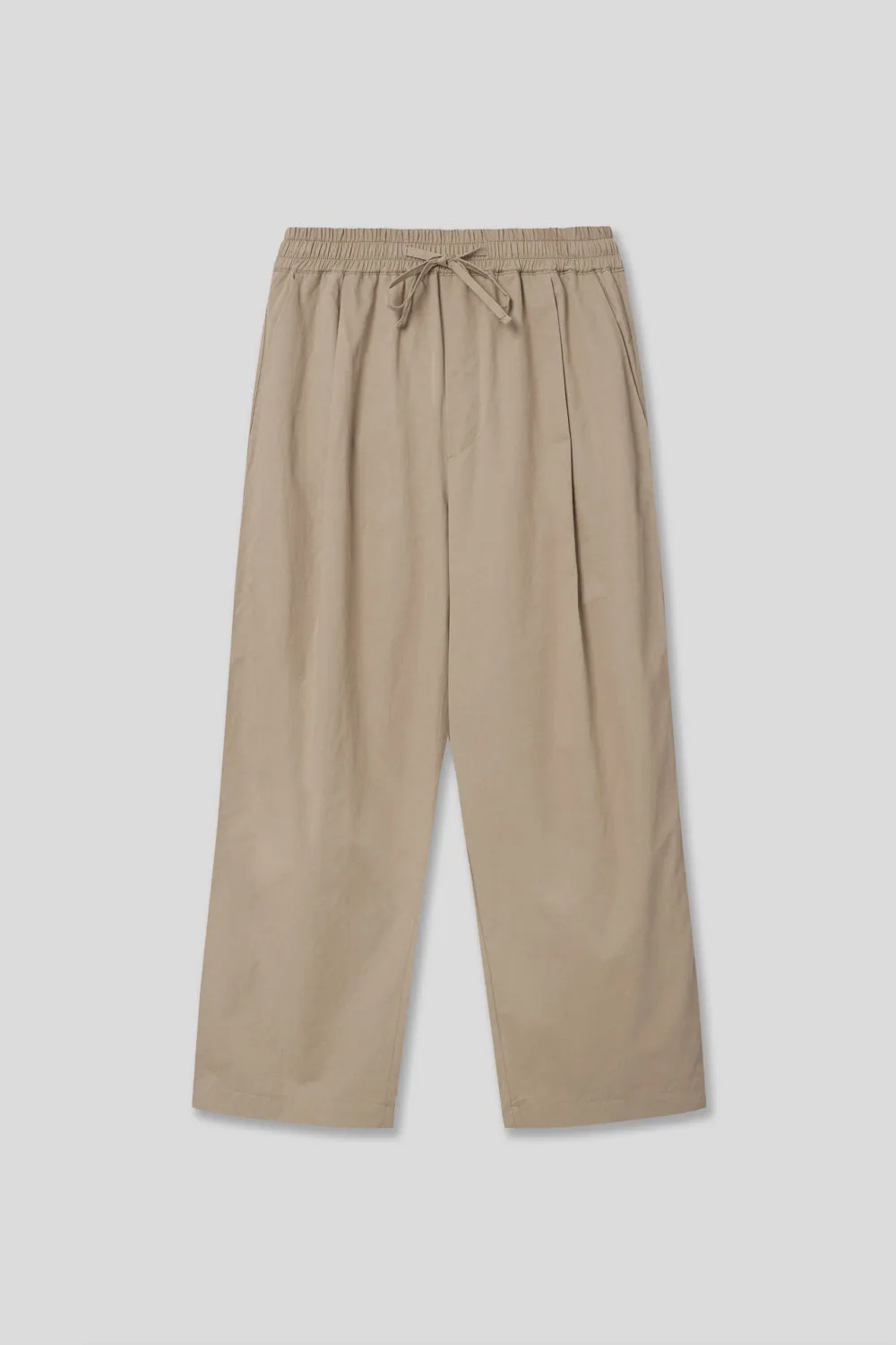 EDUARDO Cotton Drawstring Wide Fit Cropped Casual Pants for Men and Women.