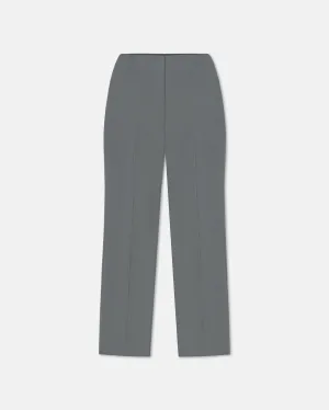 Erinna - Tailored Slim-Leg Trousers - Steel Blue