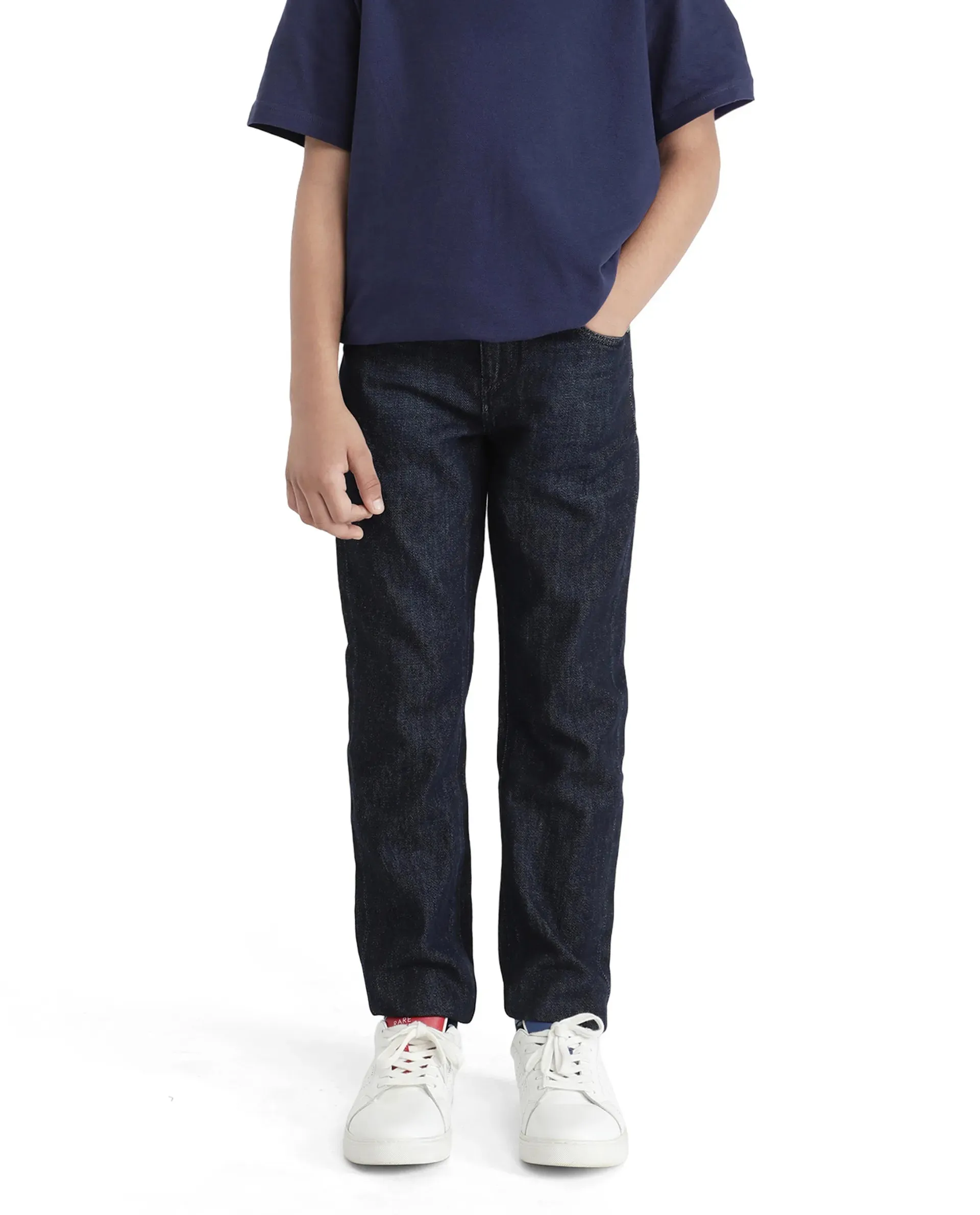 Rare Ones Kids Ivan Dark Blue Slim Fit Denim Pant