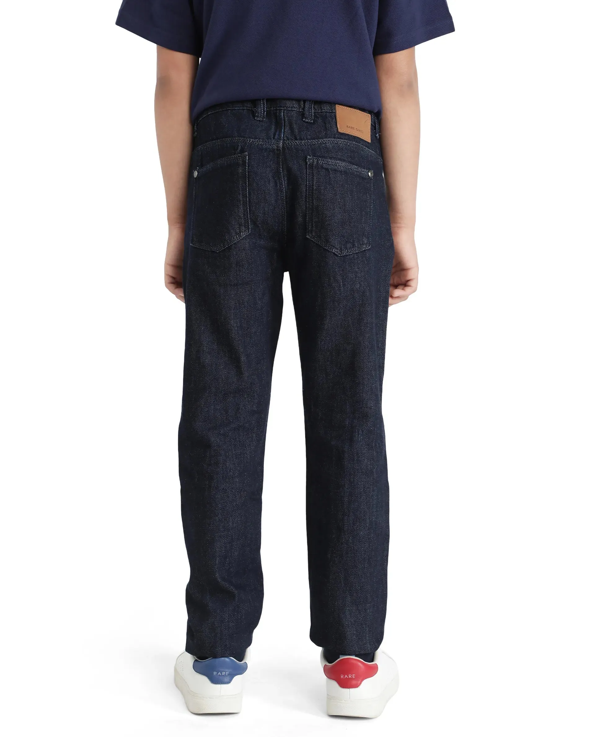 Rare Ones Kids Ivan Dark Blue Slim Fit Denim Pant