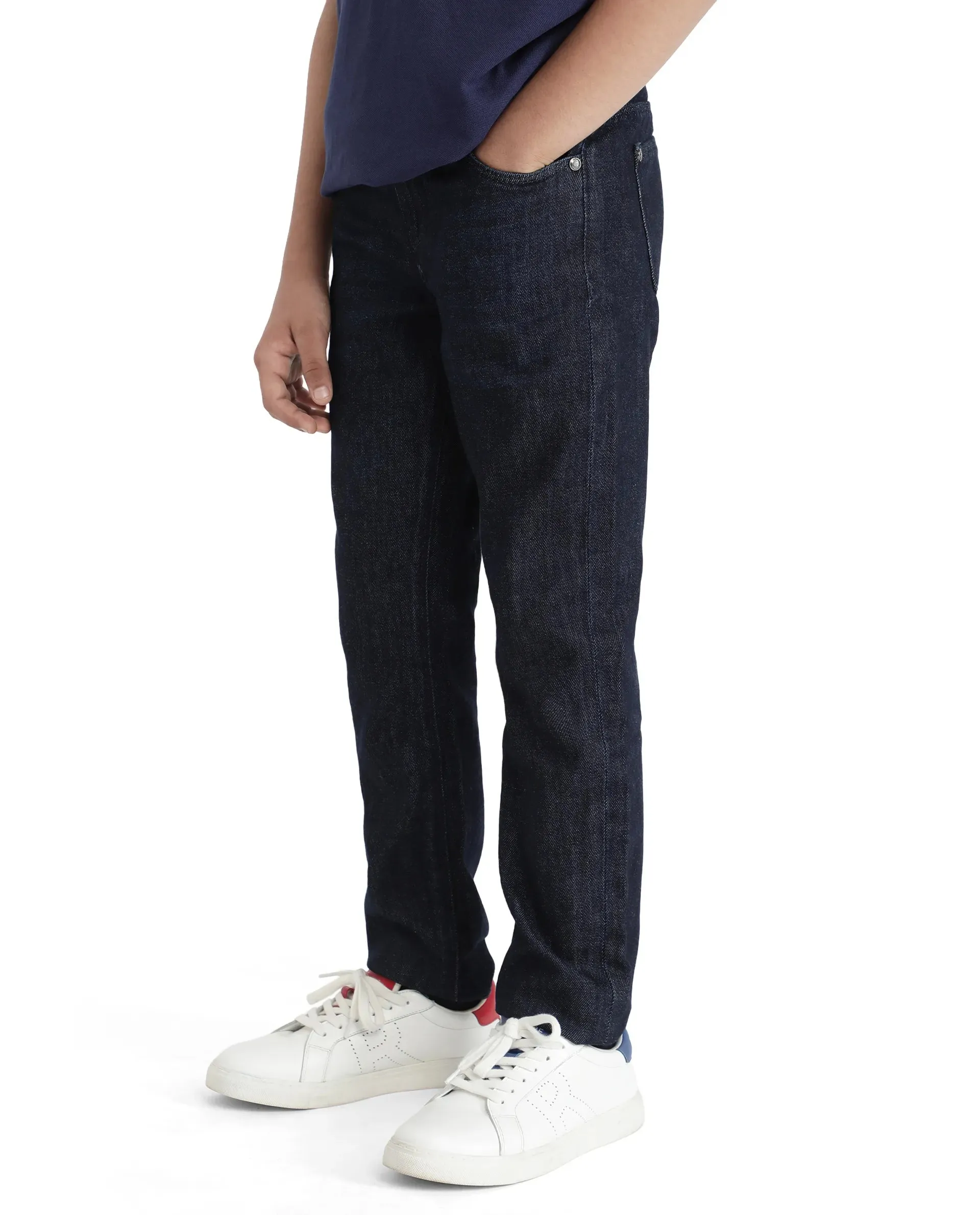 Rare Ones Kids Ivan Dark Blue Slim Fit Denim Pant