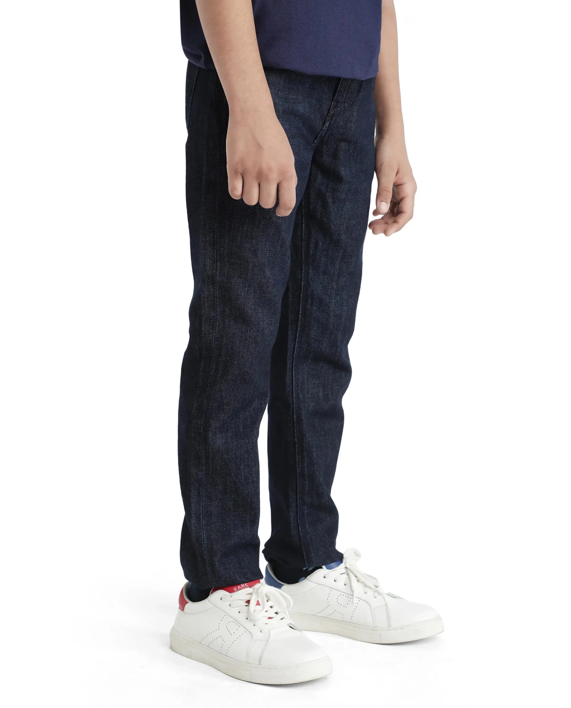 Rare Ones Kids Ivan Dark Blue Slim Fit Denim Pant