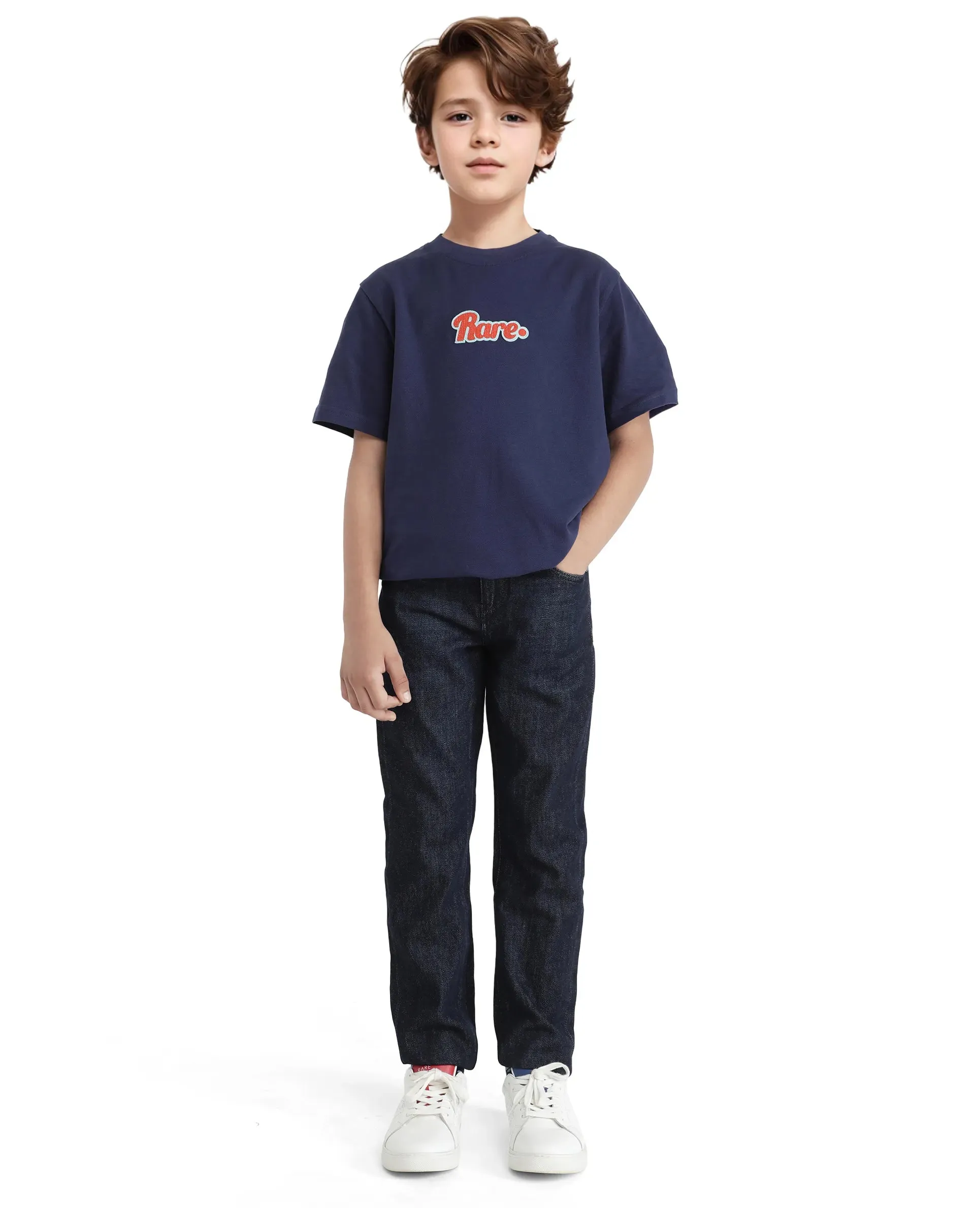 Rare Ones Kids Ivan Dark Blue Slim Fit Denim Pant