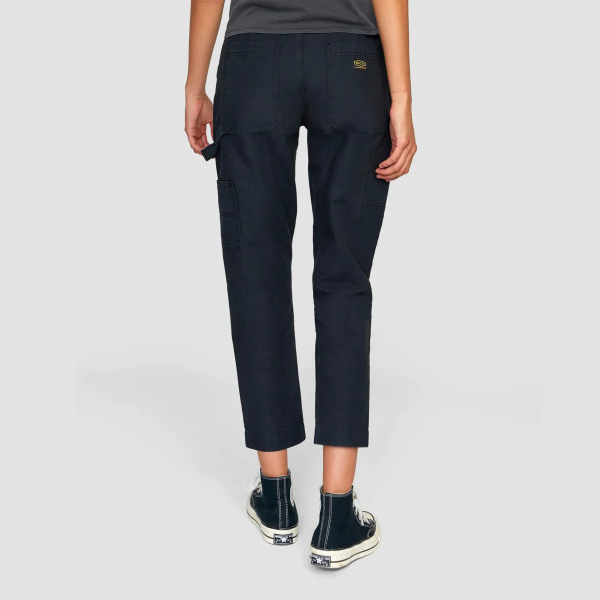 RVCA Recession Collection Slim Fit Trousers True Black - Womens