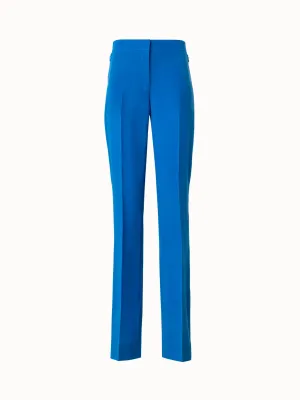 Silk Crêpe Straight Pants