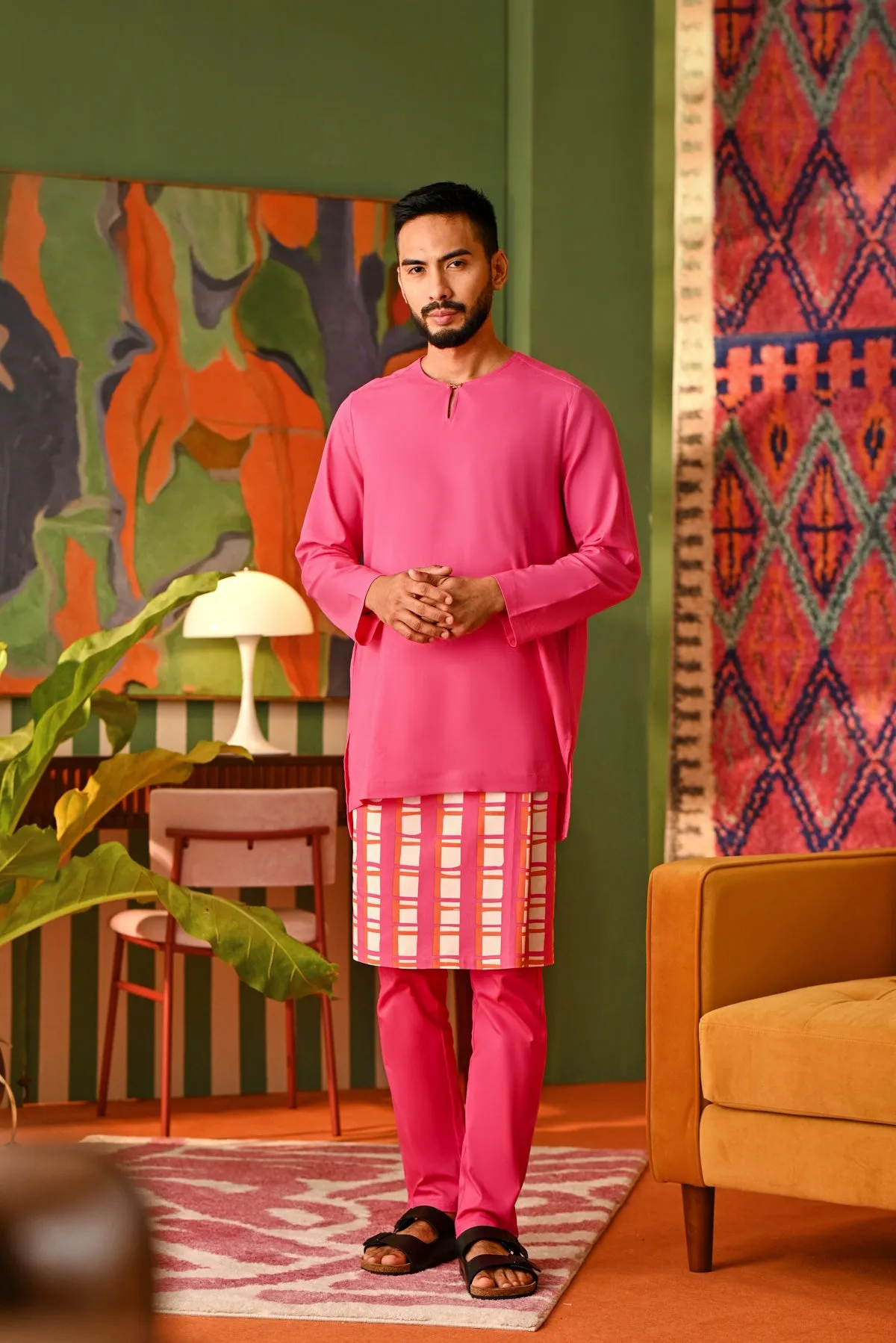 The Perfect Men Slim Fit Pants - Fuchsia Pink