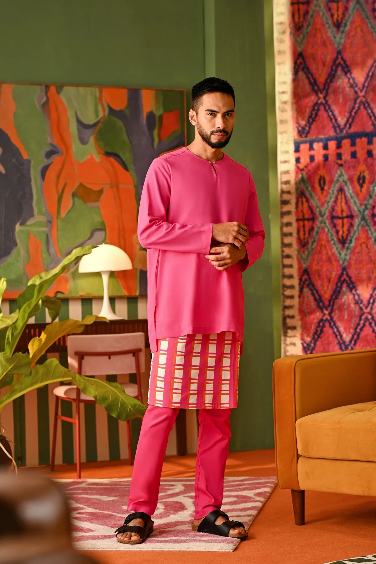 The Perfect Men Slim Fit Pants - Fuchsia Pink