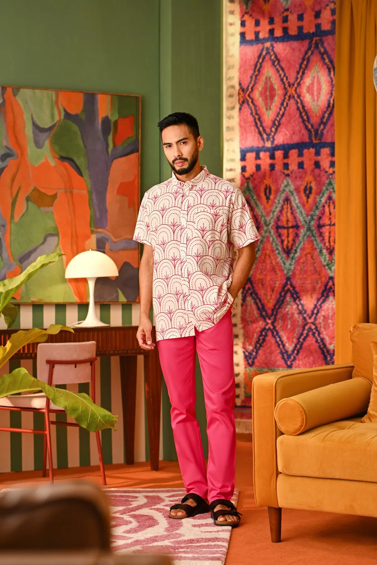 The Perfect Men Slim Fit Pants - Fuchsia Pink