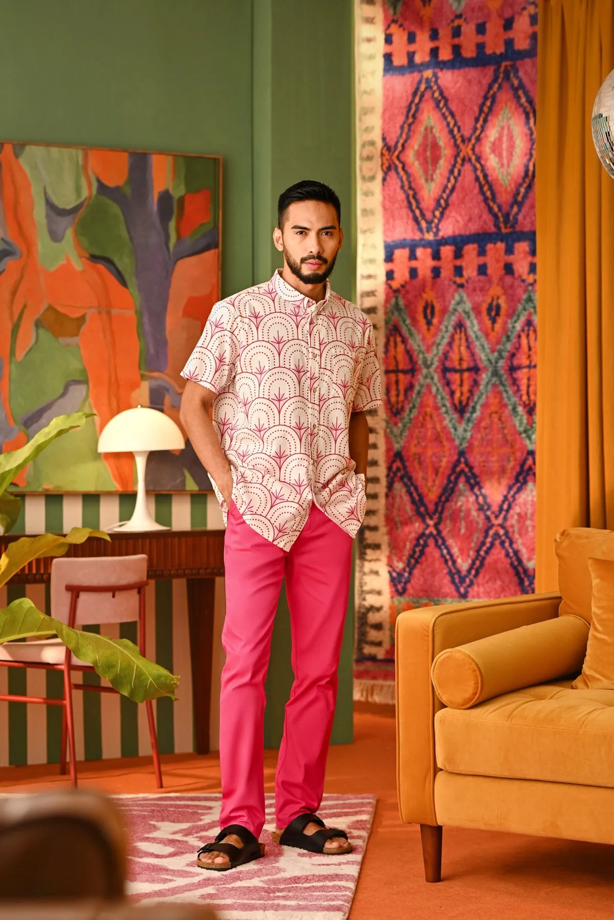 The Perfect Men Slim Fit Pants - Fuchsia Pink