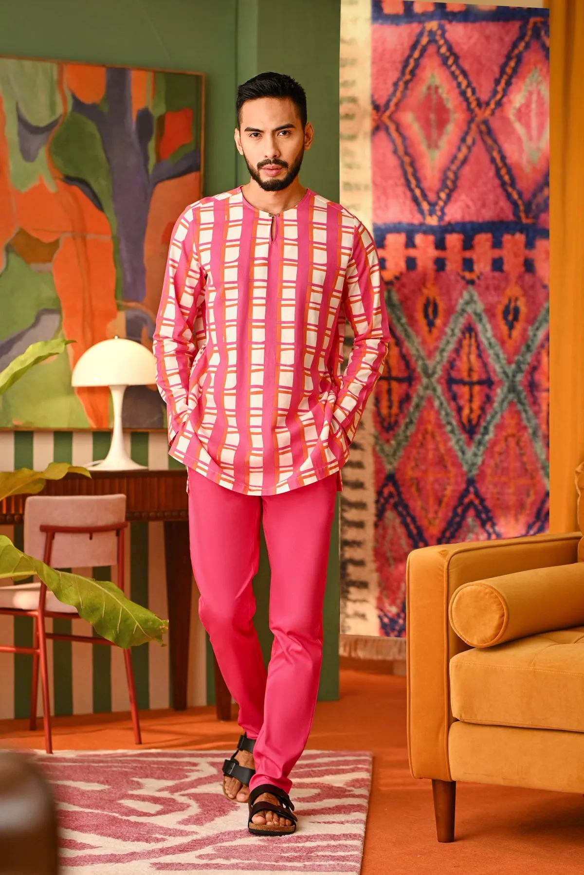 The Perfect Men Slim Fit Pants - Fuchsia Pink